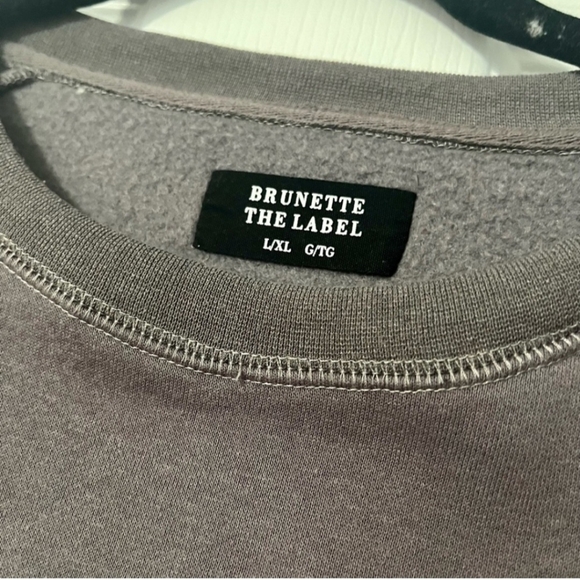 BTL BLONDE Sweatshirt In Ash Grey L/XL VGUC - Picture 3 of 4